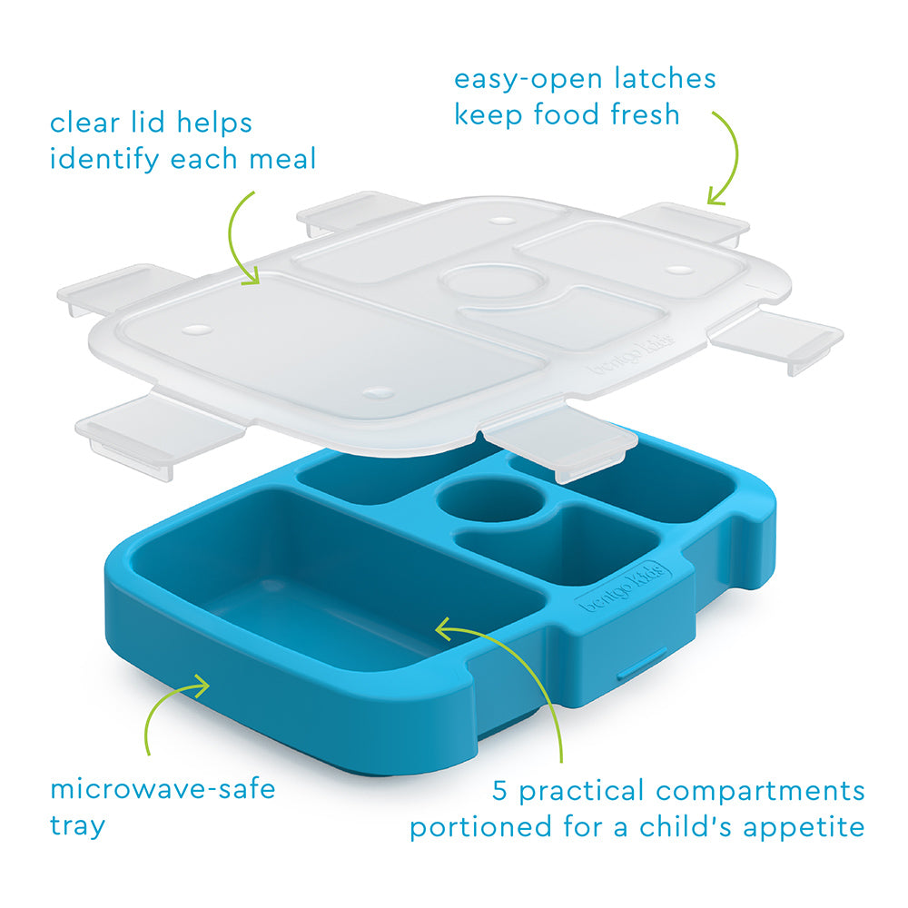 Bentgo Kids Prints Tray with Transparent Cover - Dinosaur