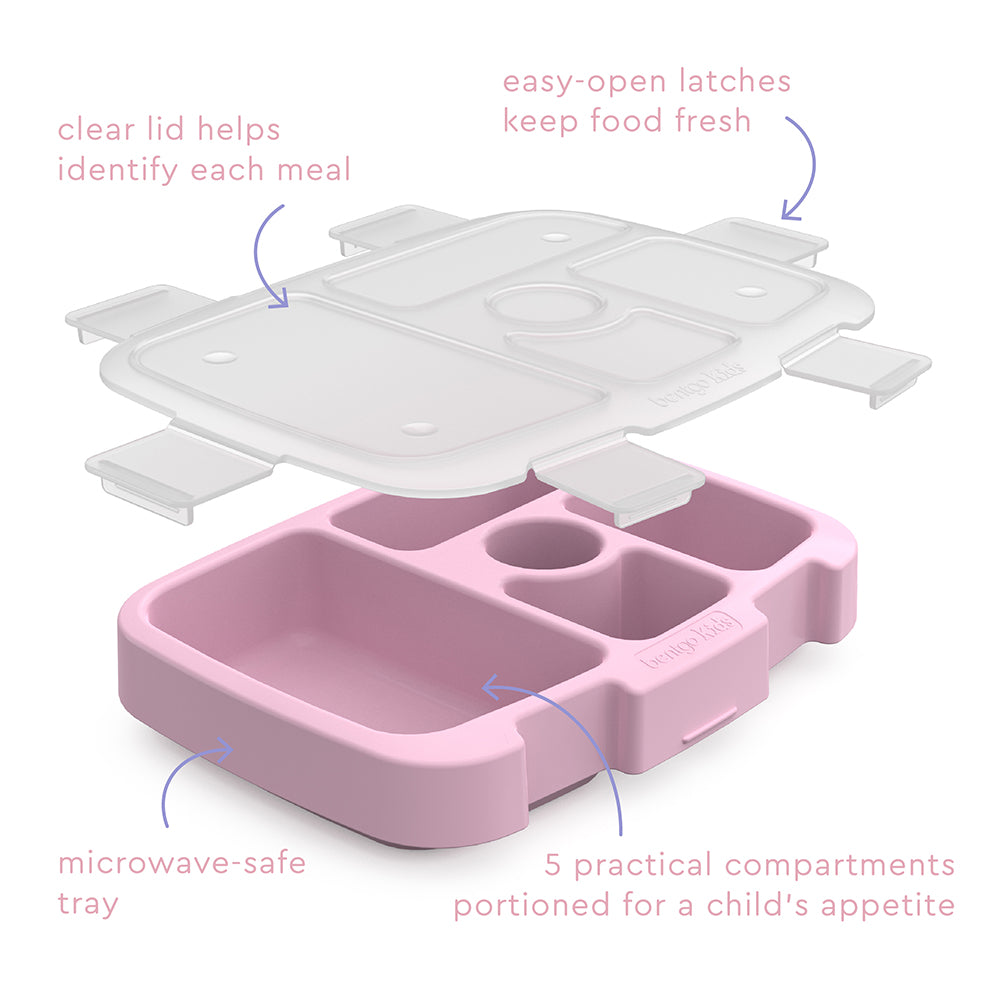 Bentgo Kids Prints Tray with Transparent Cover - Lavender Galaxy