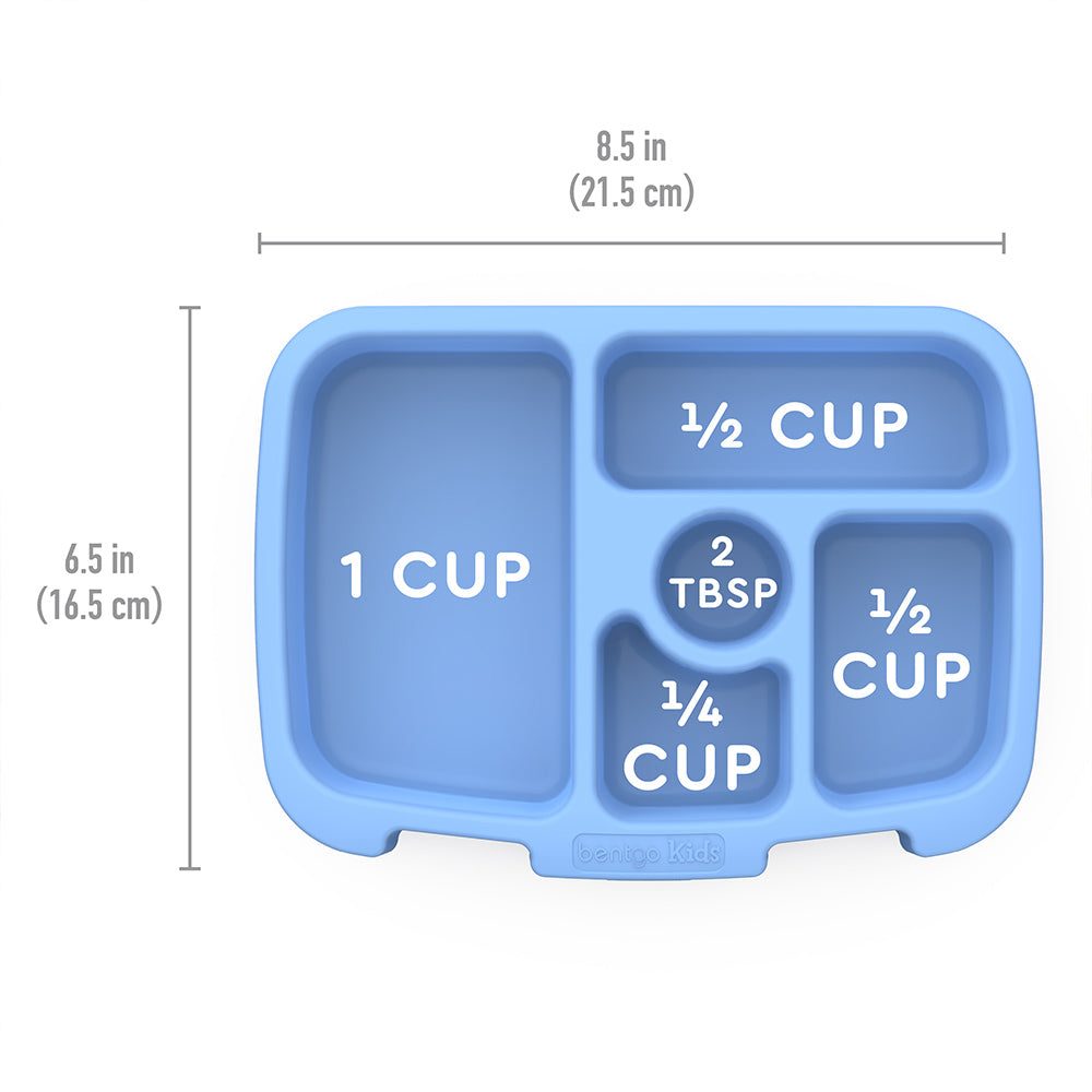 Bentgo Kids Prints Tray with Transparent Cover - Rainbows and Butterflies