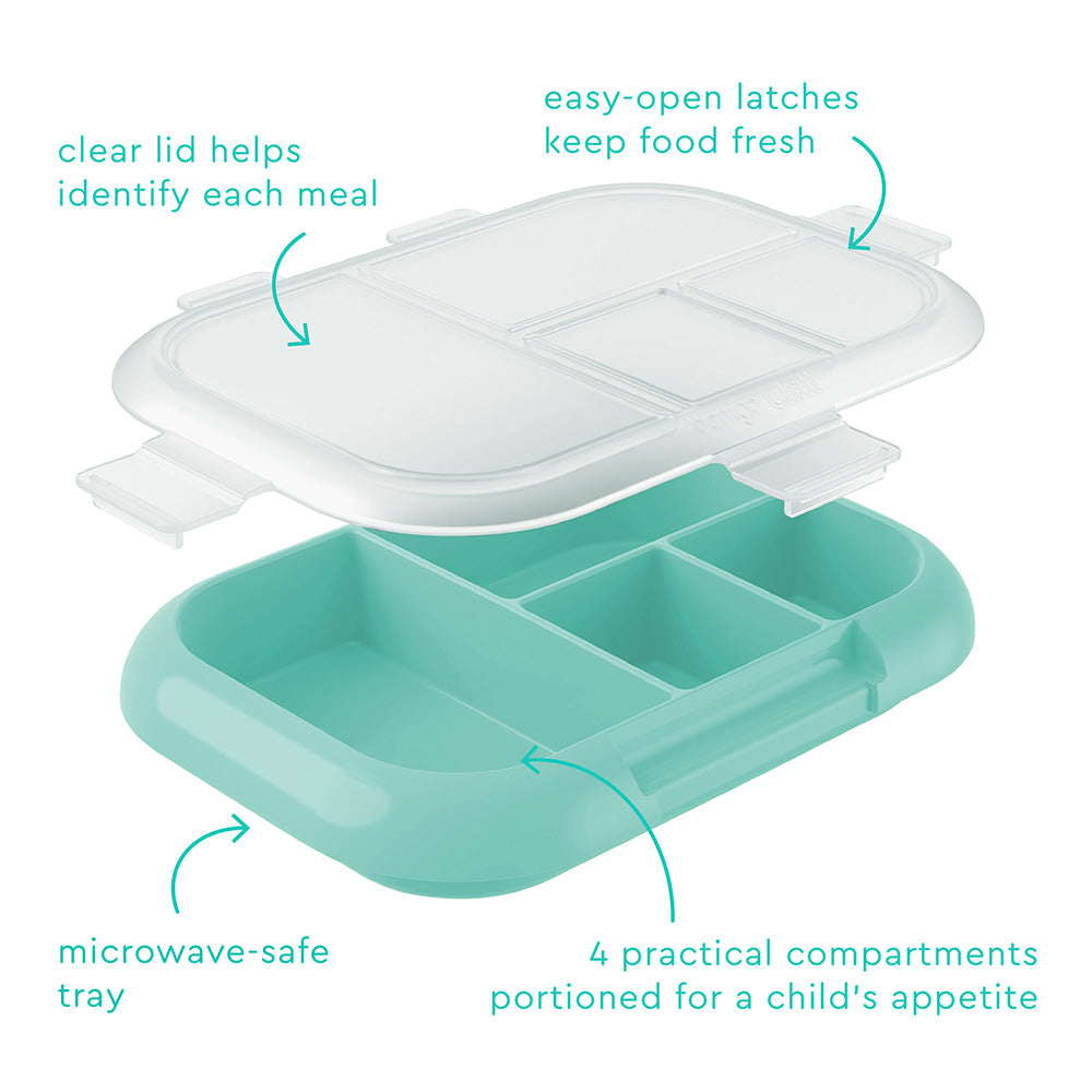 Bentgo Kids Chill Tray with Transparent Cover - Aqua