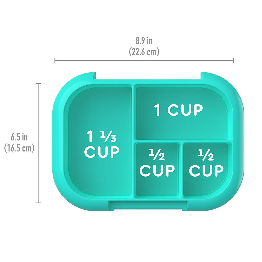 Bentgo Kids Chill Tray with Transparent Cover - Electric Aqua