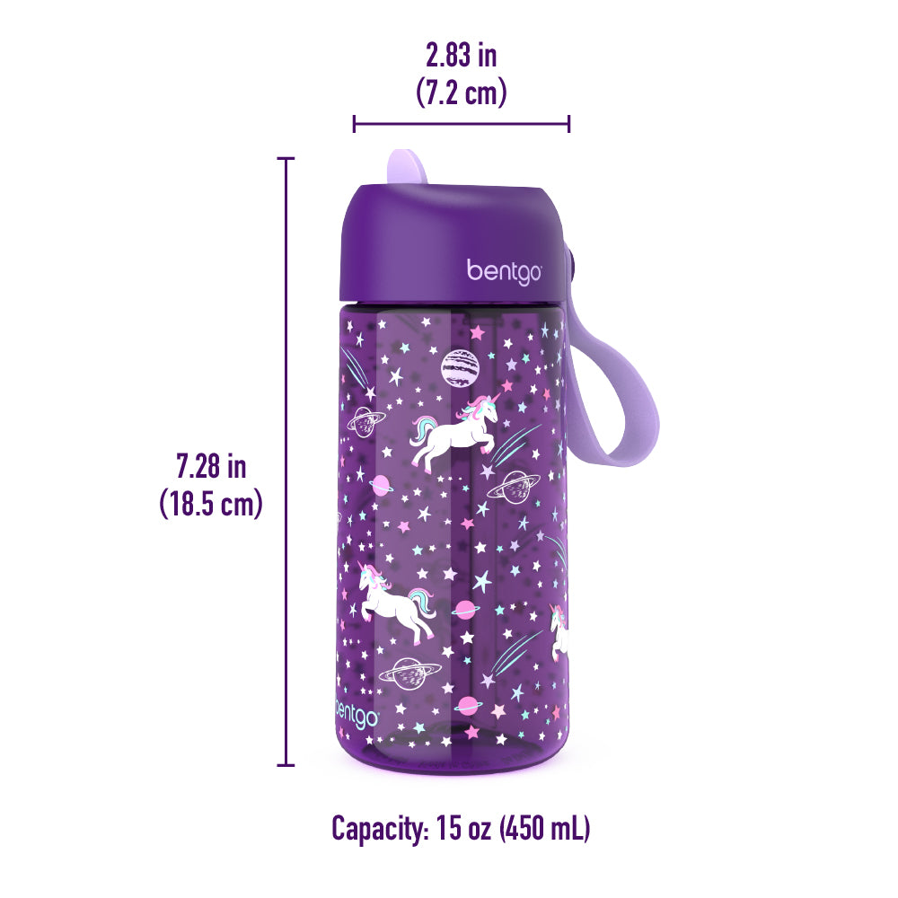 Bentgo Kids Prints Lunch Box & Water Bottle - Unicorn